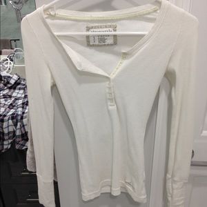 white henley- aeropostale